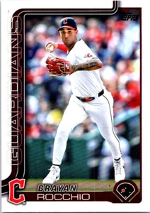 2025 Topps Series 1 - Brayan Rocchio Cleveland Guardians #194 - Picture 1 of 2
