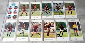 12 FIGURINE GIGANTI 23,5 x 13,5 cm. Squadra del MILAN anno 1982 - Imagen 1 de 1