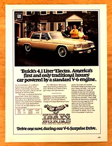 1980 BUICK ELECTRA V6 4-DOOR SEDAN—VINTAGE MAGAZINE ADVERTISEMENT PRINT AD - Picture 1 of 1