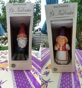 Rien Poortvliet Original David & Lisa Gnome Pair Set 40cm 15.75 inch New In Box - Picture 1 of 12