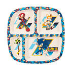 Sonic the Hedgehog 4 Section Divided Kids Childrens Wooden Colourful Plate