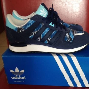 Adidas ZX 700 women's sneaker athletic shoes dark blue size 37 1/3 NIB - Picture 1 of 5