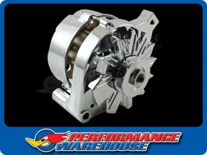 Chrome Ford Autolite Alternator Housing with Pulley - Picture 1 of 4