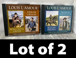 Lot/2 Louis L'amour: 4 Short Stories Audiobooks Audio Dramatizations Audio CDs - Imagen 1 de 6