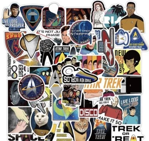100 PIEZAS Pegatinas de Películas de TV Star Trek Calcomanías de Coche Carpeta para Computadora Portátil ¡Envío Gratis! - Imagen 1 de 2