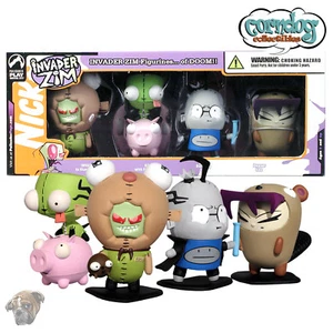 Invader Zim Palisades PVC Figurines of Doom Bologna Dib Beaver Gaz Gir Pig - Picture 1 of 7