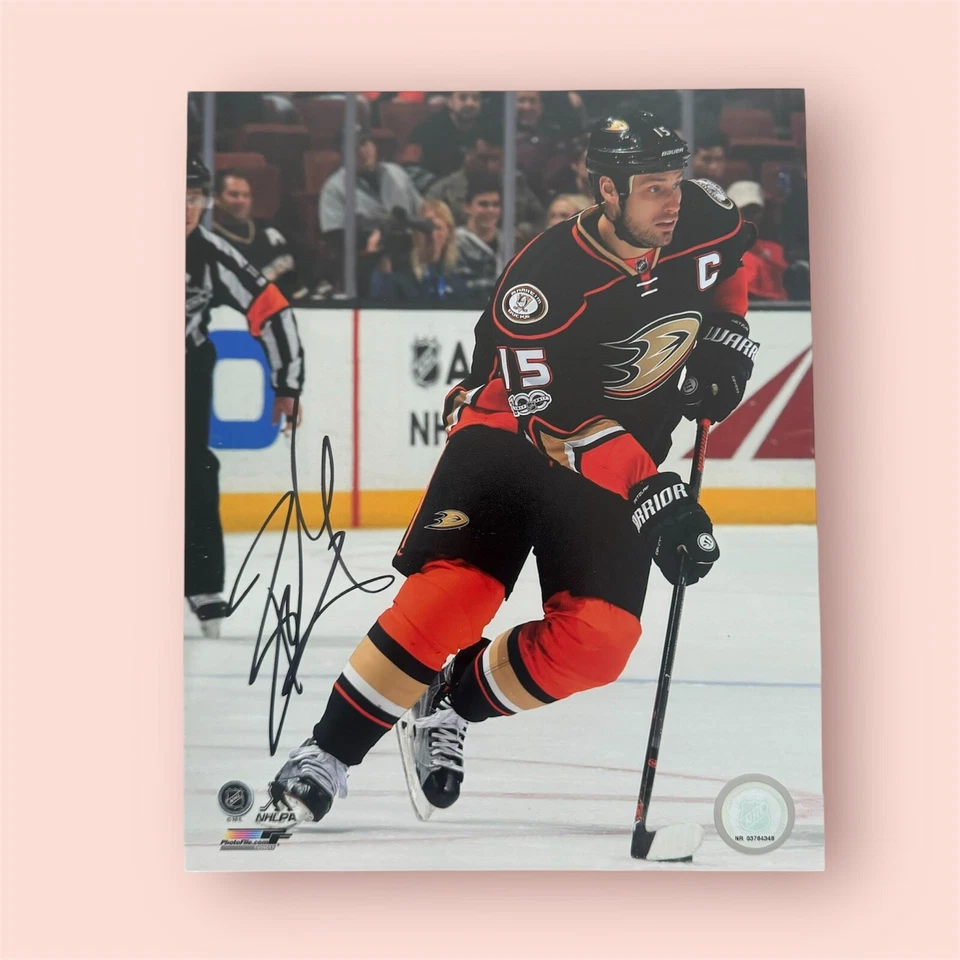Archivo de fotos autografiado por Ryan Getzlaf 8x10 patos de la NHL Foto 1 de 1