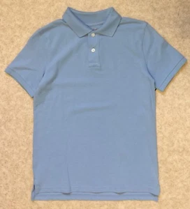 Cat & Jack Boys Size 16 Blue S/S School Cotton Polo 2 Button Pullover - Picture 1 of 1