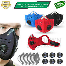 Wholesale Sports Cycling Face Mask Outdoor Active Carbon Filter Breathing Valves