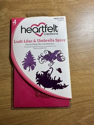 Troqueles de corte y relieve Heartfelt Creations exuberante lila y spray paraguas, HCD1 7171 Foto 1 de 3