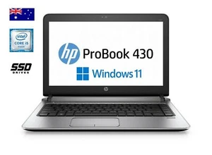 HP ProBook 430 G3 13.3" Core I5 6200U 8GB 128/256GB SSD Windows 11 Laptop PC - Picture 1 of 4