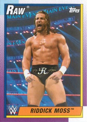 Riddick Moss 2021 Topps Heritage WWE Raw Wrestling Base Card #36 - Image 1 of 2