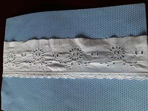  ANCIEN broderie  MAIN  bande de coton 67cmx8cm#OLD - Picture 1 of 5