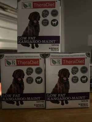 Lot of 3 Dog Food Rx Thera Diet Low Fat Kangaroo-maint 12.5 oz ea. Expire 7/2027 - Image 1 of 4
