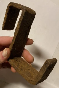 Antique 1800s Rusty Iron Hanging Bracket Hook Cooking Flower Pot DUG MD2 #11 - Picture 1 of 21