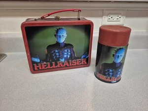 NECA Hellraiser Metal Lunch Box W/ Thermos Pinhead HALLOWEEN 🎃 - Picture 1 of 21