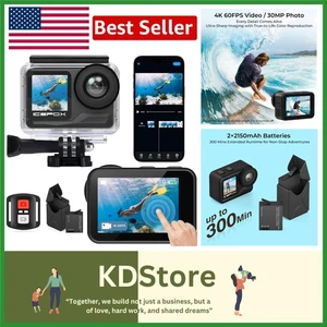 i7 4K Action Camera with Dual Batteries & Waterproof Case - Picture 1 of 9