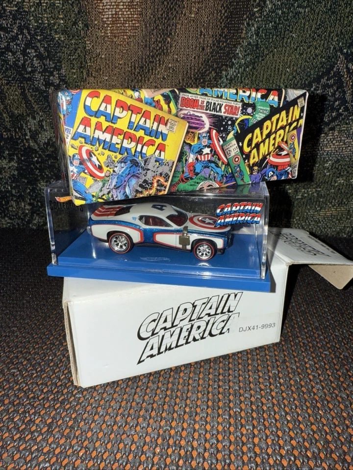 Hot Wheels Avengers Captain America 75th Anniversary Car RLC Exclusive Worthy TV - Image 1 of 1