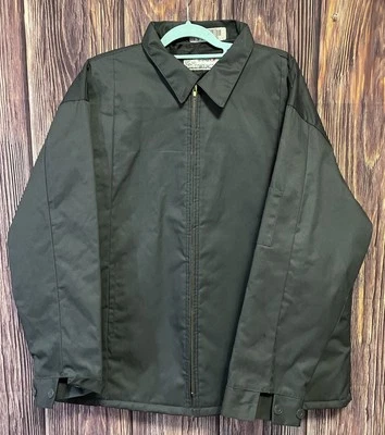MEN'S ARAMARK Dark Gray QUILTED LINED Mechanic WORK JACKET * SIZE 2XLR - Image 1 of 4