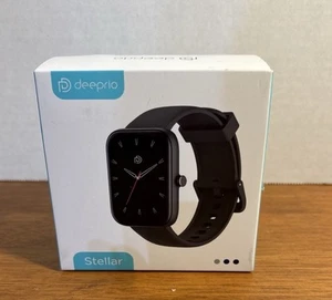 Deeprio Stellar LCZ01 Black Heart Rate Blood Oxygen Monitor Smartwatch - Picture 1 of 5
