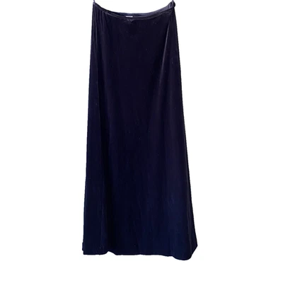 Falda Calvin Klein Talla Pequeña Terciopelo Negro Maxi Cintura Elástica EE. UU. De Colección Bruja Foto 1 de 4