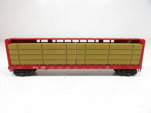 MTH 30-7685 Union Pacific Center I-Beam Flachwagen mit Holz LN  - Bild 1 von 9