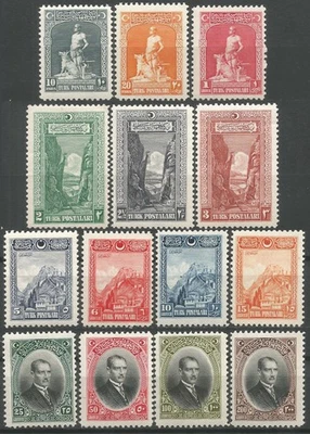 Turkey 1926 Nation Unity,compl.set, Mi #843-56 CV=EUR250 MH, CV=EUR250 - Image 1 of 2
