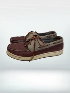 Men's Sperry Top-Sider GOLD CUP 2-Eye Boat Shoe Grey Brown 0757211 US 11 - Picture 1 of 10