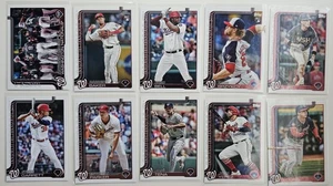 Lote de 10 tarjetas 2025 Topps Serie 2 Nacionales de Washington con novatos sin duplicados - Imagen 1 de 1