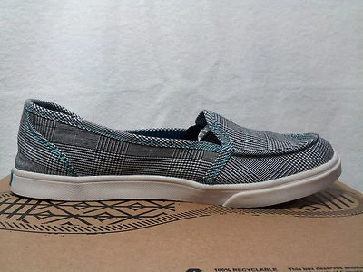 Women's Mad Love Leontine Canvas Loafers - Light Grey/Plaid - Size 5/6 NWOB - Image 1 of 4