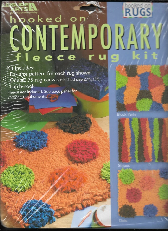 Kit de alfombras de lana contemporáneas enganchadas para artes de ocio sellado 27" x 33" Foto 1 de 4