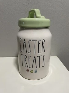 Rae Dunn Canister EASTER TREATS Canister With Watercolor Egg NEW - Picture 1 of 4