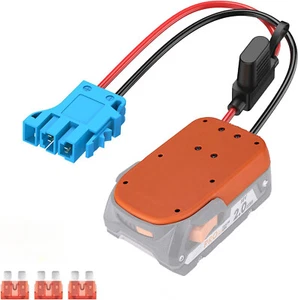 for Power Wheel Adapter for Ridgid 18V Battery with Fuse Connector For RC Toys - Picture 1 of 8