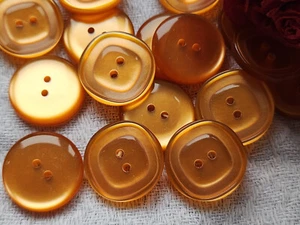 Lot 14 boutons vintage orange lumineux style iminacre ,7 cm ref 478 - Picture 1 of 2