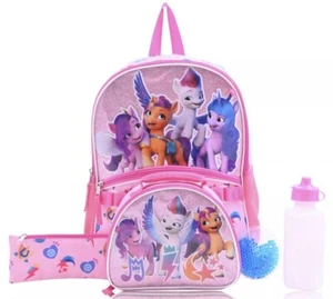 MY LITTLE PONY BACKPACK/LUNCHBOX/PENCILCASE/WATER BOTTLE/ICE PACK SUPER CUTE! - Picture 1 of 6