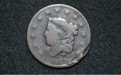 1830 Large Cent ** Large Letters ** VG+ Details * FREE SHIPPING Cover