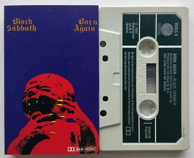 BLACK SABBATH - BORN AGAIN (VERTIGO VERLC8) 1983 UK CASSETTE TAPE DEEP PURPLE - Image 1 of 4