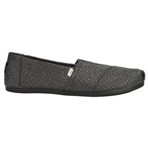 TOMS Alpargata Jacquard Metallic Slip On Womens Black Flats Casual 10016703T - Picture 1 of 5