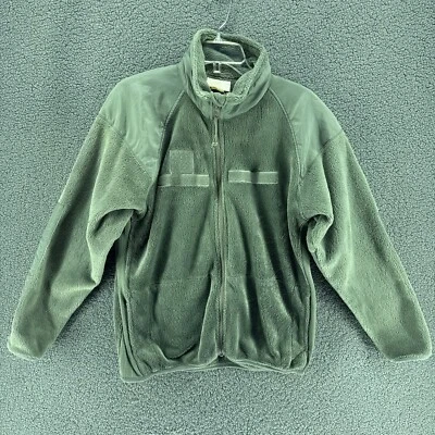 US Army Military Polartec Fleece Jacket Mens Medium Green Thermal Warm - Image 1 of 4