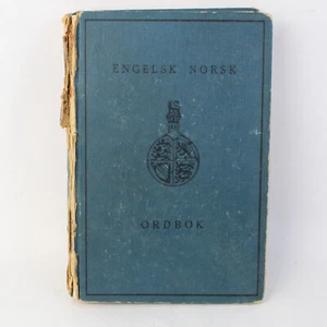 Vintage Glydendals Ordboker English to Norwegian Dictionary 1951 Hardcover - Picture 1 of 5
