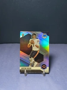 2021 Panini Mosaic Justin Fields Silver Prizm Rookie RC #304 Chicago Bears - Picture 1 of 2
