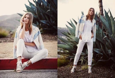 Pantalones IRO Deron M 38 Para Mujer Informales Cintura Media Gasa Boho Pantalón NUEVO 22041 Foto 1 de 4