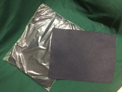 Navy Blue felt squares, New packages of 12, arts, crafts, holiday - Image 1 of 2