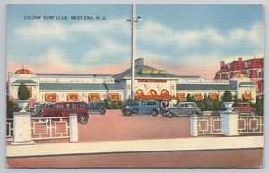 Colony Surf Club West End Long Branch New Jersey Beach Club Vintage 1941 Postkarte - Bild 1 von 2
