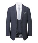 Skopes Men's Anello Slim Fit fit Suit Jacket in Blue 38 to 48 Short to Long