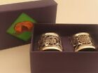 Boxed Set of Two Shanghai Tang Silver Plate Napkin Rings