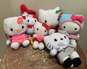 6 x Sanrio - "Hello Kitty" Plush Soft Toy Lot Bundle McDonalds Kawaii Cat - Picture 1 of 21