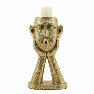 Candleholder DKD Home Decor Golden Resin 18 x 13,5 x 31,5 cm - Imagen 1 de 1
