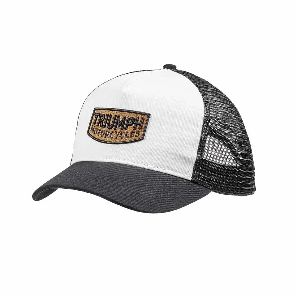 Triumph Motorcycles Dude Black/White Trucker Hat - MCAS22304 - Image 1 of 1