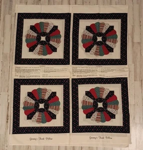 8 ungeschnittene Vintage Omas Kofferraum Kissen Stoff Nähen Paneele 16" Quilten Cranston  - Bild 1 von 6